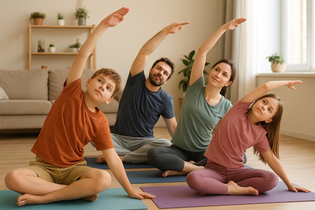 Yoga en stretchoefeningen om spanning los te laten